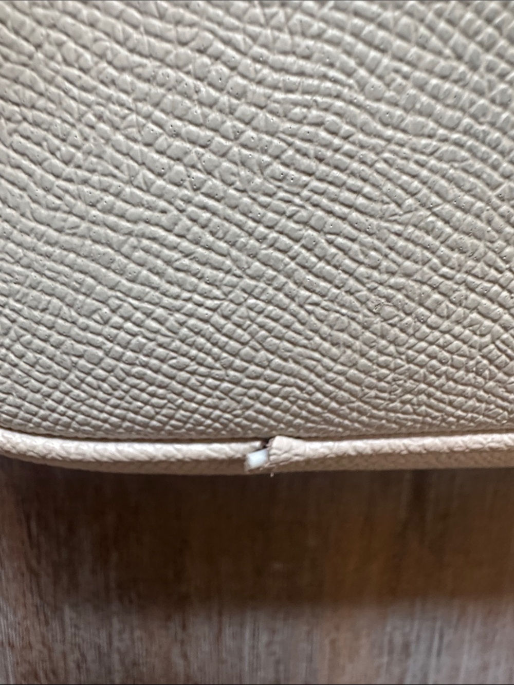 Coach Double-Zip Pouch with Metallic Rivets in Chalk Crossbody Bag Purse - Picture 9 of 16